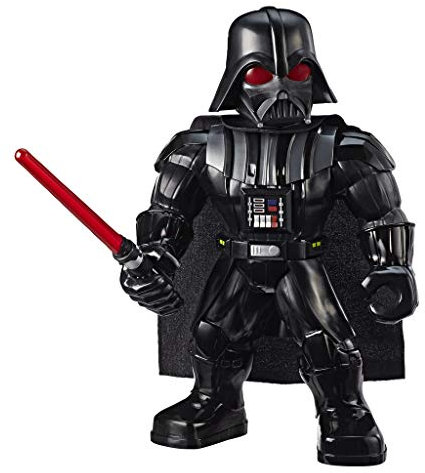 Star Wars 25 cm große Galaxy Heroes Mega Mighties Darth Vader Action-Figur mit Lichtschwert-Accessoire, Spielzeug für Kinder ab 3 Jahren