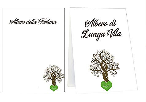 Tableau de mariage matrimonio - albero della vita tutti i colori disponibili set cartolina + cavalletto tavolo