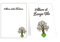 Tableau de mariage matrimonio - albero della vita tutti i colori disponibili set cartolina + cavalletto tavolo