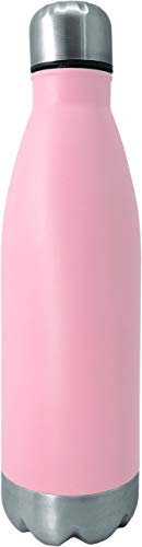 Nerthus Fih 642 Simple Wall Acier Inoxydable Rose 750 ml Bouteille Réutilisable 29 X 7,5 X 7,5 Cm