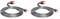 QED Reference XT40i Speaker Cable 4 Metre Pair, Two Cables Terminated Gold Plated QED Airloc Forte ABS 4mm Banana Plugs On All Ends 8 Plugs In Total