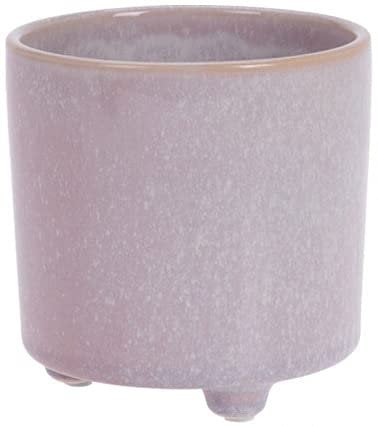 Muddy Hands Small Ceramic Plant Pot Indoor Home Decorative Flower Succulent Cactus Herb Planter (Pale Pink with Legs)