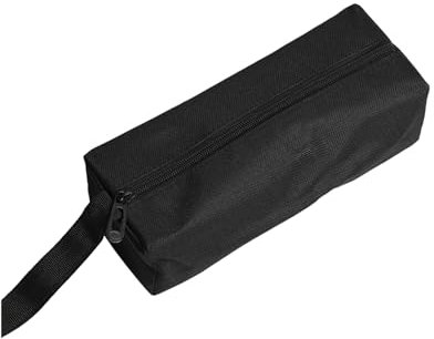 Zippered Tool Bag of Multi-Purpose Oxford Cloth Tool Pouch Electricans Organiser with Zipper, 1PC Black Tool Pouch Bag, Large