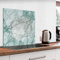 murando Glass Splashback for Kitchen Backsplash Cooker Protector Tempered Glass Decorative Wall Art Panel Heat Resistant Graphic 60x60 cm / 24x24 Marble Stone f-C-0432-aq-a