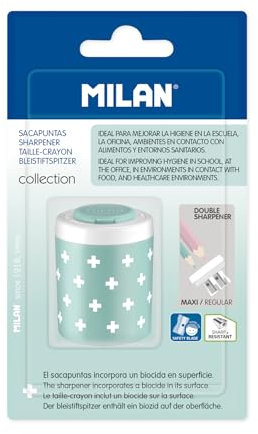 MILAN Blíster 1 sacapuntas doble COLLECTION Colores Surtidos