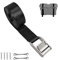 Battery Tie Down Straps for Boats,Stainless Steel Cam Buckle Straps,Cooler Tie Down Kit with Stainless Brackets and SS Screws Used for Fuel Tank, Cooler, YETI, RTIC, RV and More