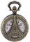Tiong Herren Taschenuhr Vintage Steampunk Quarz Analog Taschenuhr und Kette - Geschenk für Hochzeit Gastgeschenke Geburtstag Vatertag Geschenk, eifelturm-design