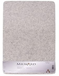 Milward 100% A3 Wool Pressing Mat, Quilting, Crafting, Embroidery, Sewing, Patchwork, Appliqué, Blocking 42 x 29.7cm 11.5x16.5” 2665111, Grey