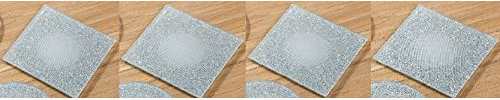 Colour-up Glas Untersetzer 'Bordare' 2er und 4er Set Spiegelglas - Gilde Handwerk, Größe:viereckig
