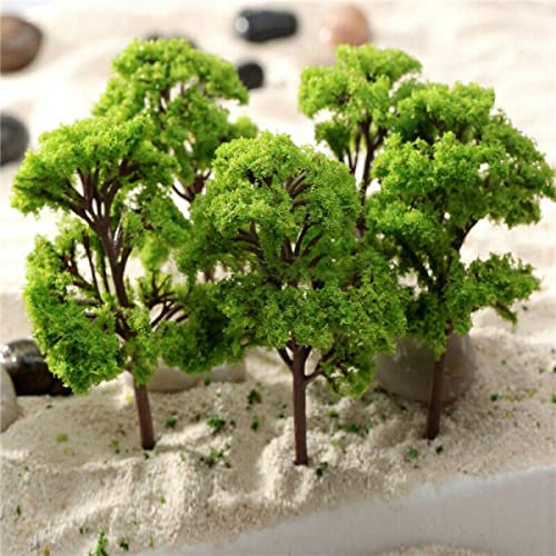 100 Stück Modell Bäume Miniatur, Modellbau Zubehör, Zug Bäume Eisenbahn Landschaft Diorama Baum Architektur Bäume, Stücke Modell Bäume für DIY Landschaft, Mini Landschaft Landschaftsgestaltung
