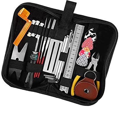 Herramientas De Guitarra Kit De Herramientas De Guitarra, Kit De Mantenimiento De Guitarra para Guitarra Acústica, Guitarra Eléctrica, Ukelele