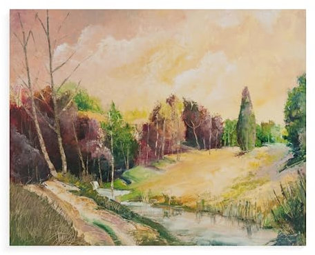 Peinture Par Numero Adulte Bois De Campagne 40X50Cm Peinture À L Huile Par Numero Enfant Paysage,Kit Peinture Acrylique Et Toile Par Numero,U7