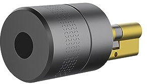 HAVERN Electronic Intelligent Lock Tuya Zigbee Optional Intelligent Remote Control Automatic EU Cylinder Lock Fingerprint Password Lock (Color : Silver Tuya Zigbee 1)