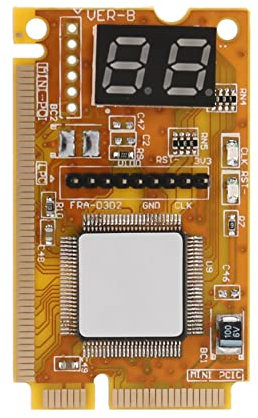 Frefgikty Computadora portátil de 2 dígitos PC Mini PCI PCI-E LPC portátil analizador probador placa madre depuración comprobador tarjeta de diagnóstico