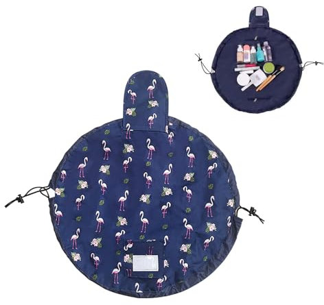 Magische Kosmetiktasche, Kosmetiktasche, Lazy Kosmetikbeutel mit Kordelzug, Schminktasche, Kosmetiktasche Reisetasche, Kapazität Kosmetiktasche Damen, für Kinder Frauen Mädchen Damen
