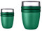 Mepal - Lunchpot Ellipse Duo Pack - Praktischer Müslibecher, Joghurtbecher, To Go Becher - Geeignet für Tiefkühler, Mikrowelle & Spülmachine - 300 & 500 ml - Vivid Green