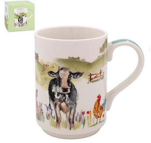 Lesser & Pavey Farmyard Norfolk Mug | Ceramic Coffee Mugs for Home or Work | Premium Design Mug for All Occasions | Lovely Mugs for Tea, Coffee & Hot Drinks - Macneil Studios