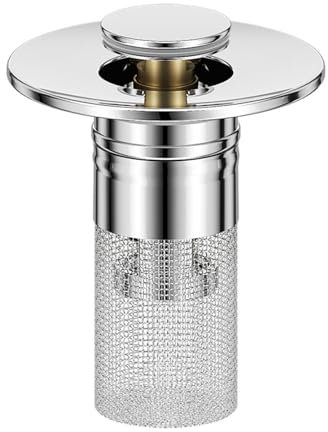Bodenablauf Filter Aus Edelstahl, Abflussstopfen Mit Sieb, Multifunktional Pop-Up-Abflussfilters, Waschbecken Ablaufstopfen Für Küchen, Badezimmer