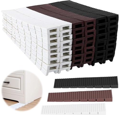 XTUDOU® 60 STK MöBelkeile, Kunststoffkeile, Unterlegkeile MöBel, Integrierten Sollbruchstellen, MöBel Nivellierunterlagen für Heimwerker und ArbeitspläTze