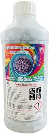 1,8 Kg Flasche Spülmaschinentabs 8,28 € / Kg Spülmaschinen Tabs Geschirrspültabs Spültabs 12in1