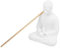 DECHOUS Home Decoration Ornaments King of The Apes Sculpture Monkey Chakra Zen Garden Buddha Decor Buddha Fountain Outdoor Man Gorilla Chime Buddha Statue Desk Shelf Decor Resin White