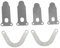 LIFKICH 6Stücke Teiliges Gusseisenventilplatten für Luftkompressoren U-förmige Ventilplatten Langlebige Ersatzteile für Effiziente und von Kompressorzubehör