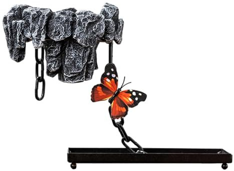 Hanging Iron Planter – hängender Metall-Blumentopf mit Kette, kreativer Pflanzentopf für drinnen und draußen, dekorativer Basketball für Zuhause, Garten, Terrasse & stilvoll, schwimmende