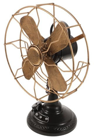 Cabilock Ventilateur Rétro Décoratif En Fer Style Vintage Décoration De Bureau En Métal Pour La Maison