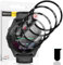 Euukzzea Pellicola Protettiva per Garmin Forerunner 265, 4 Pezzi Trasparente Morbido HD TPU Pellicola Film, Anti-Graffio Senza Bolle Copertura Completa Protezione Schermo Pellicola