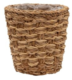 Arthur Cameron - Feni Handwoven Seagrass Planter – Decorative Plant Basket with Liner, Natural Indoor Plant Pot for Houseplants, Succulents & Home Décor (Small)