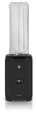 WMF Kult X Mix & Go Smoothie Maker, deep black, 0.6 L Tritan To-Go Flasche, Standmixer mit 4 Edelstahlklingen, automatische Sicherheitsabschaltung, Shake Mixer, 300 W, rutschfeste Füße, 0416270071