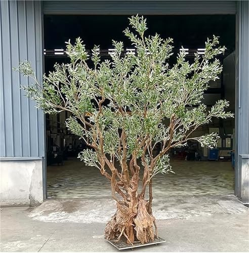Künstliche Olivenbäume, geeignet for Wohnungen und Büros. Der Stamm ist aus Kunststoff gefertigt, die Form realistisch und die Früchte naturgetreu.(A,1.5mx1.2m)