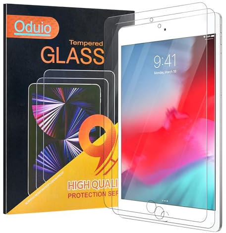 Oduio Pellicola protettiva per iPad mini 5, per iPad mini 4, 7,9 pollici, in vetro temperato 9H, per Galaxy Tab iPad mini 5, 2 pezzi