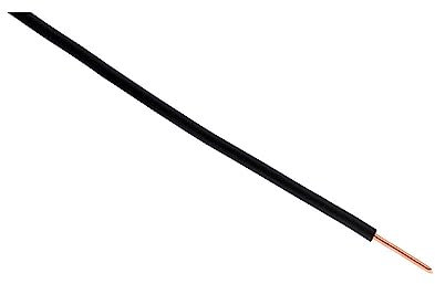 Câble d'alimentation électrique H07V-U 1,5mm² noir - 5m - Zenitech
