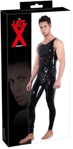 Der Latex Collection Herren-Latex-Overall, schwarz, X-Large