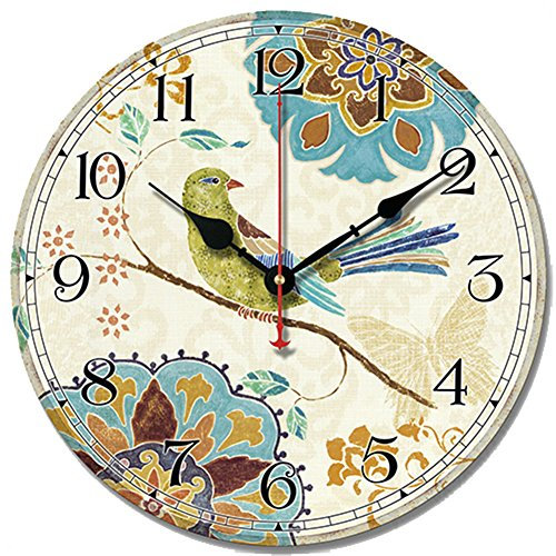 SWHONG Ohne Tickgeräusche Wanduhr, 12 Z0ll/30,5cm Runde Wanduhr