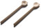 LARES Kochlöffel - 2er Set Spitz - mit der Größen 30cm jeweils mit und ohne Loch - aus Buchenholz - Made in Germany