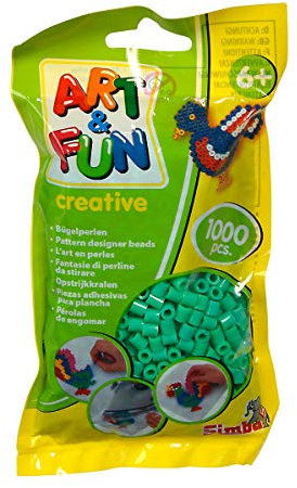 Simba Art and Fun 1.000 Bügelperlen im Beutel grün