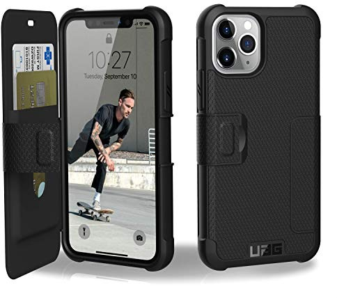 Urban Armor Gear Metropolis Hülle Apple iPhone 11 Pro (5.8) Schutzhülle (Wireless Charging kompatibles Cover, Sturzfeste Handyhülle, Ultra Slim Bumper) - schwarz