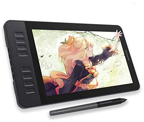 GAOMON PD1161 Drawing Tablet with Screen, Digital Art Tablet with Battery-Free Stylus, Tilt, 8 Shortcut Keys for Paint, Design, Illustration, Editing, 11.6-inch Graphics Tablet for Mac, Windows PC