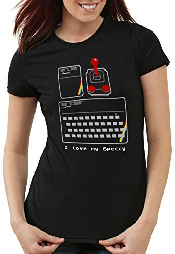style3 Love My Speccy T-Shirt Femme ZX Spectrum Ordinateur Classique, Taille: