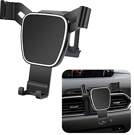 musttrue Soporte de teléfono de coche para Mazda CX-5 2017 2018 2019 2020 2021 2022 2023 2024 2025 CX5, accesorios de navegación, decoración interior, soporte de teléfono celular móvil