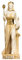 BEAUTIFUL GREEK STATUES Hera Göttin der Ehe, Frauen, Geburt und Familie, Alabaster, goldfarben, 33 cm