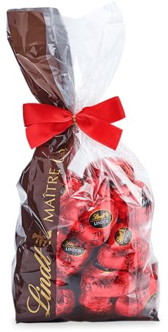 Lindt Schokolade | LINDOR Herz 70%, 500g Beutel, Geschenk, Großpackung | ca. 38 Herzen, Dunkle Schokolade, zartschmelzender Kern, Vorrat, zum Teilen & Verschenken, Genussmomente