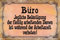 Blechschild 20x30 BÜRO jegliche Belästigung verboten witziges Schild Arbeit Firma