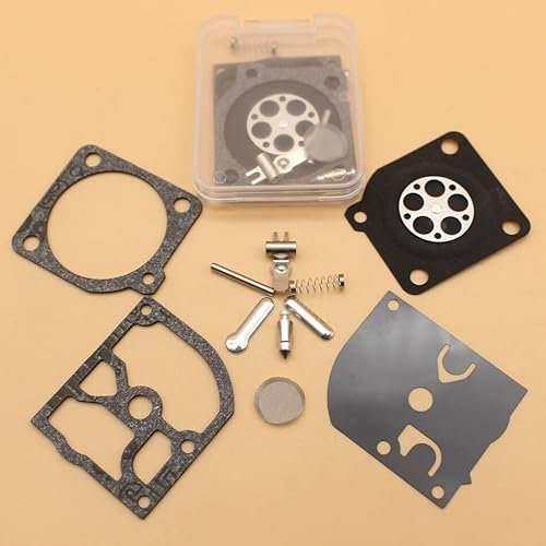 Luxuypon Kit de reparación de carburador de 2 piezas/lote compatible con motosierra Husq-varna 136 137 141 142 334T 338 XPT Zama C1Q-EL33 / C1Q-EL33A