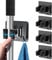 DDSHUN Mop Broom Holder Wall Mounted with Hooks, 4-Pack – Stainless Steel Mop and Broom Organizer for Bathroom, Kitchen, Garage, and Garden