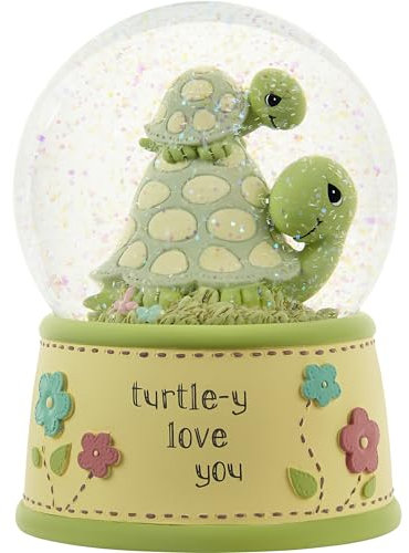 Precious Moments 222102 Turtle-y Love You Musik-Schneekugel aus Kunstharz/Glas