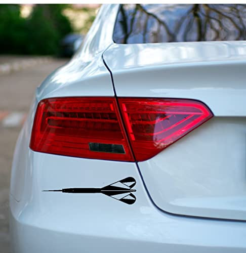 Autoaufkleber: 'Dartpfeil' - KFZ-Aufkleber, Aufkleber Dart (Grau - 600 mm x 175 mm)