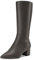 Castamere Donna Chunky Blocco Medio Tacco Heel a Punta Metà polpaccio Cerniera Stivali da Matrimonio Cute 5 CM Heels Metallico 41 EU